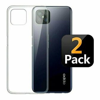 Oppo Reno 4Z Hoesje Siliconen TPU Transparant 2x