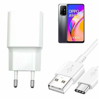 Smart Oppo A94 5G Oplader Snellader 25W USB C