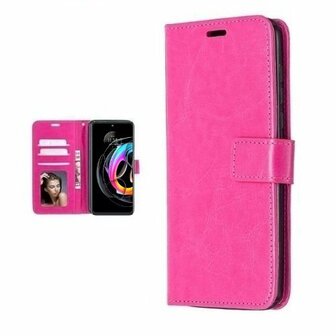 Motorola Edge 20 Lite Hoesje Met Pasjeshouder Bookcase Roze