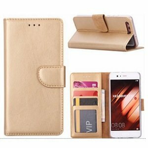 Huawei P10 Hoesje Met Pasjeshouder Bookcase Rose Goud