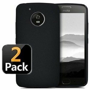 Motorola Moto G5 Hoesje Siliconen Zwart 2x