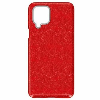 Samsung A42 Siliconen Glitter Hoesje Rood