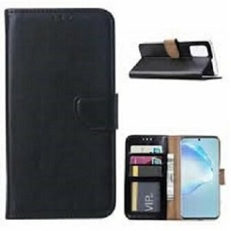 Samsung S20 Hoesje Met Pasjeshouder Bookcase Zwart