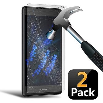 Huawei P9 Lite Screenprotector Beschermglas 2 STUKS