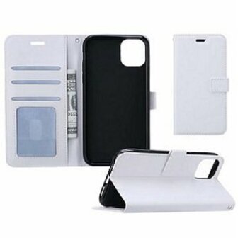 iPhone 11 Hoesje Met Pasjeshouder Bookcase Wit