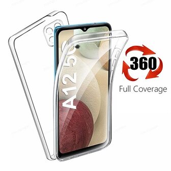 Samsung A12 Full Cover Hoesje 360