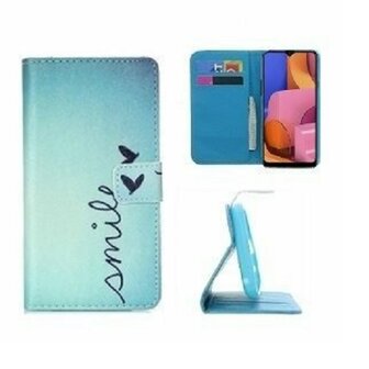 Samsung A20s Hoesje Met Pasjeshouder Bookcase Smile