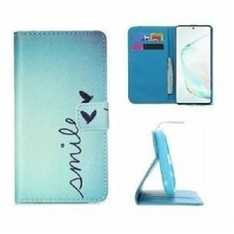 Samsung S10 Lite Hoesje Met Pasjeshouder Bookcase Smile