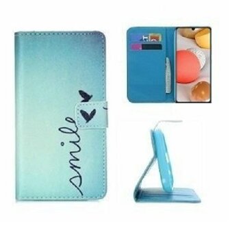 Samsung A42 Hoesje Met Pasjeshouder Bookcase Smile