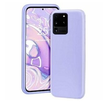 Samsung S20 Ultra Siliconen Hoesje Pastelkleur Paars