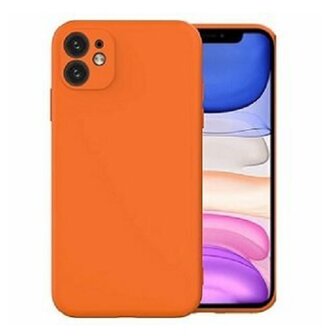 iPhone 11 Pro Max Siliconen Hoesje Pastelkleur Zalm