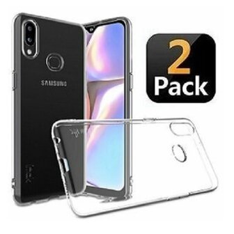 Samsung A10s Hoesje Siliconen TPU Transparant 2 STUKS