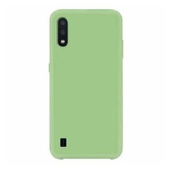 Samsung A01 Siliconen Hoesje Pastelkleur Licht Groen