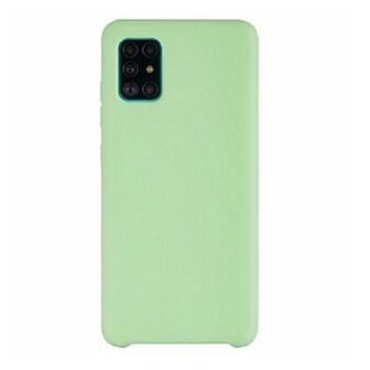 Samsung A71 Siliconen Hoesje Pastelkleur Licht Groen