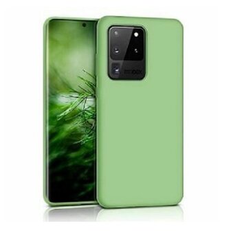 Samsung S20 Siliconen Hoesje Pastelkleur Licht Groen