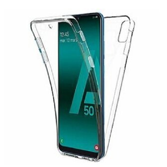 Samsung A41 Hoesje TPU Siliconen Transparant Full Cover