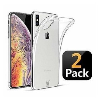 iPhone XS Max Hoesje TPU Siliconen Transparant 2 STUKS