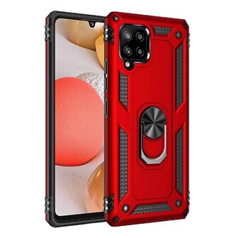 Samsung A42 Hybrid Armor Anti Shock Hoesje Rood