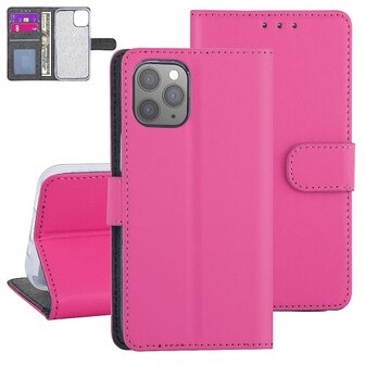 iPhone 12 Mini Hoesje Met Pasjeshouder Bookcase Roze