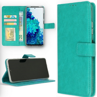 OPPO RENO 7 Hoesje Met Pasjeshouder Bookcase Turquoise