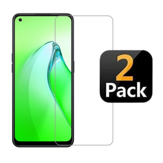 Oppo Reno 8 Screenprotector Beschermglas 2x