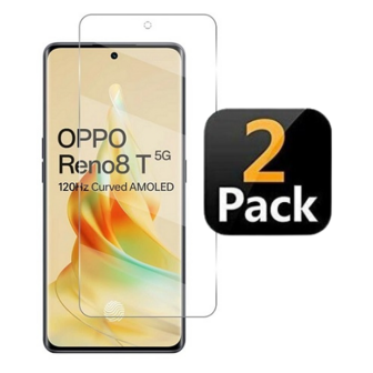 Oppo Reno 8T Screenprotector Beschermglas 2x