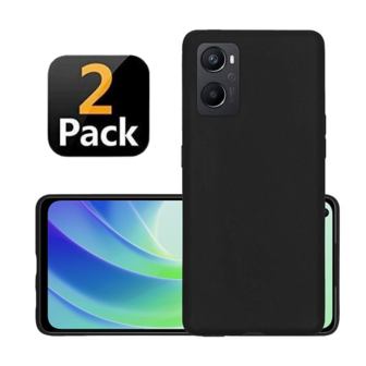 Oppo A94 Hoesje Siliconen TPU Zwart 2x