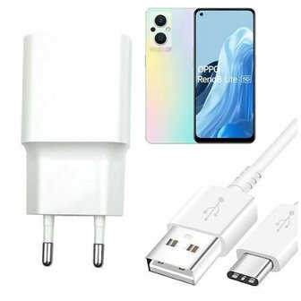 Oppo Reno 8 Lite Oplader Snellader USB C