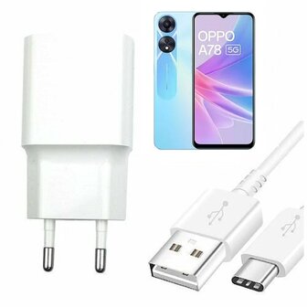 Oppo A78 Oplader Snellader USB C