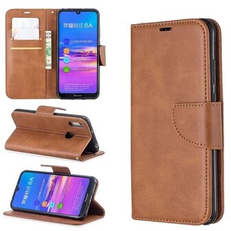 Huawei Y6 2017 Hoesje Met Pasjeshouder Bookcase Bruin