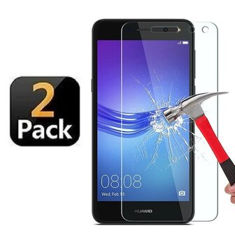 Huawei Y6 2017 Screenprotector Beschermglas 2x