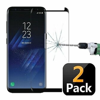 Samsung S8 Plus Screenprotector Beschermglas FULL